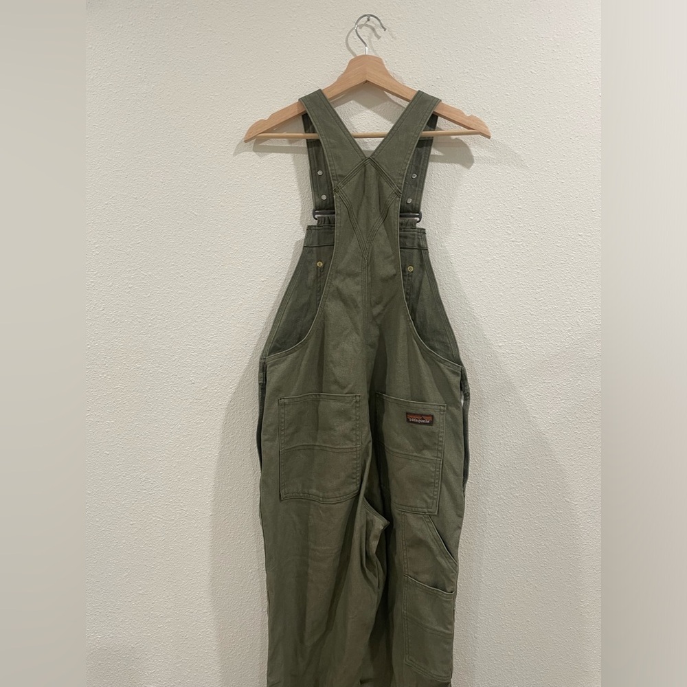 Patagonia Women's Point Reyes Canvas Overalls Basin Green Size Small - Picture 8 of 15